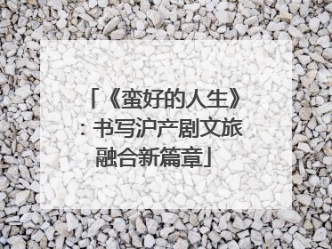 《蛮好的人生》：书写沪产剧文旅融合新篇章