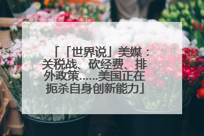 「世界说」美媒：关税战、砍经费、排外政策……美国正在扼杀自身创新能力
