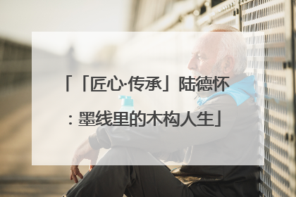 「匠心·传承」陆德怀：墨线里的木构人生