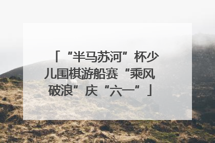 “半马苏河”杯少儿围棋游船赛“乘风破浪”庆“六一”