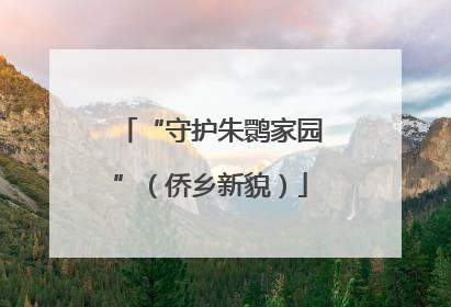 “守护朱鹮家园”（侨乡新貌）