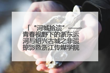 “河城拾遗”——青春视野下的浙东运河与绍兴古城之非遗掠影暨浙江传媒学院小学期来绍