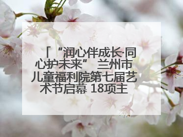 “润心伴成长·同心护未来” 兰州市儿童福利院第七届艺术节启幕 18项主题活动精彩纷呈