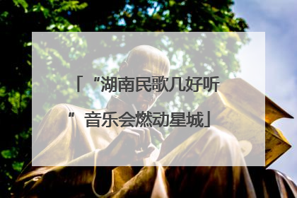 “湖南民歌几好听”音乐会燃动星城