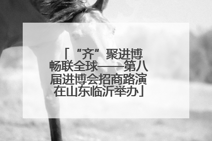 “齐”聚进博 畅联全球——第八届进博会招商路演在山东临沂举办