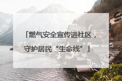 燃气安全宣传进社区，守护居民“生命线”