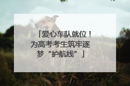 爱心车队就位！为高考考生筑牢逐梦“护航线”