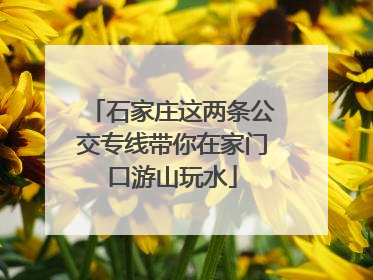 石家庄这两条公交专线带你在家门口游山玩水