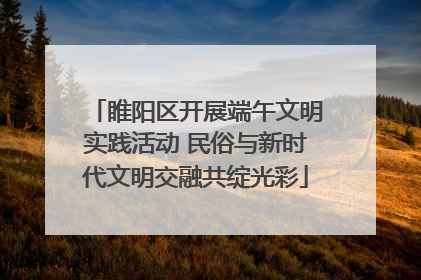 睢阳区开展端午文明实践活动 民俗与新时代文明交融共绽光彩