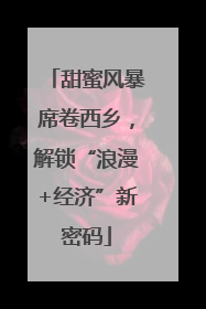甜蜜风暴席卷西乡，解锁“浪漫+经济”新密码