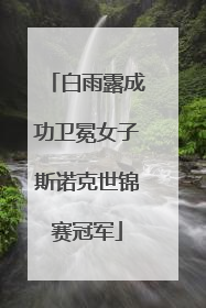 白雨露成功卫冕女子斯诺克世锦赛冠军