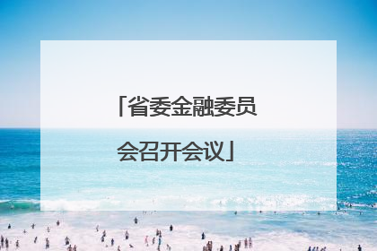 省委金融委员会召开会议