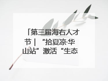 第三届海右人才节｜“拾夏凉·华山站”激活“生态聚才”强磁场