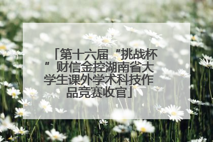 第十六届“挑战杯”财信金控湖南省大学生课外学术科技作品竞赛收官