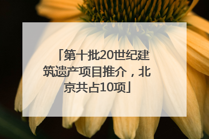 第十批20世纪建筑遗产项目推介，北京共占10项