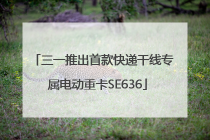 三一推出首款快递干线专属电动重卡SE636