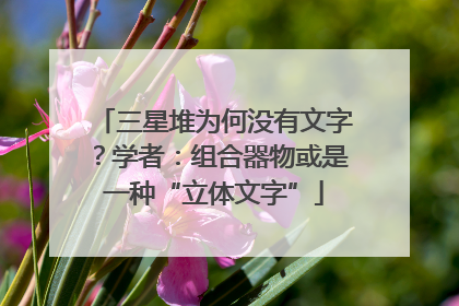 三星堆为何没有文字？学者：组合器物或是一种“立体文字”