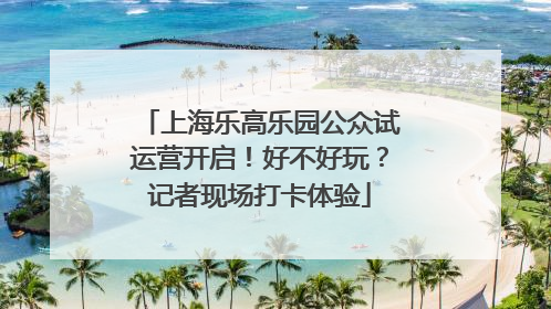 上海乐高乐园公众试运营开启！好不好玩？记者现场打卡体验