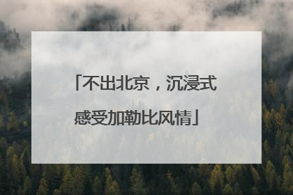 不出北京，沉浸式感受加勒比风情