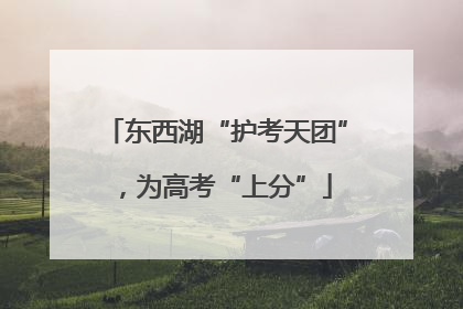东西湖“护考天团”，为高考“上分”