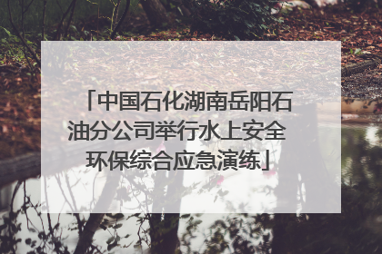 中国石化湖南岳阳石油分公司举行水上安全环保综合应急演练