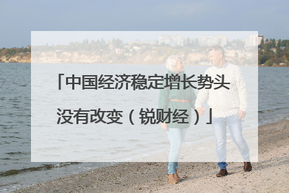 中国经济稳定增长势头没有改变（锐财经）