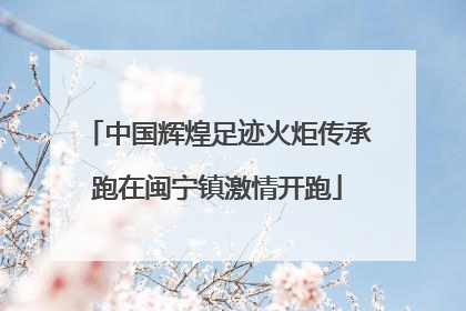 中国辉煌足迹火炬传承跑在闽宁镇激情开跑