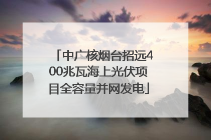 中广核烟台招远400兆瓦海上光伏项目全容量并网发电