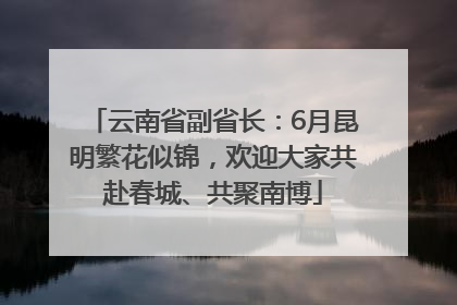 云南省副省长：6月昆明繁花似锦，欢迎大家共赴春城、共聚南博