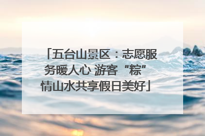 五台山景区：志愿服务暖人心 游客“粽”情山水共享假日美好