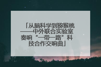 从脑科学到猕猴桃——中外联合实验室奏响“一带一路”科技合作交响曲
