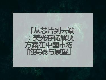 从芯片到云端：美光存储解决方案在中国市场的实践与展望