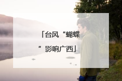 台风“蝴蝶”影响广西