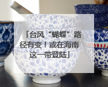 台风“蝴蝶”路径有变！或在海南这一带登陆