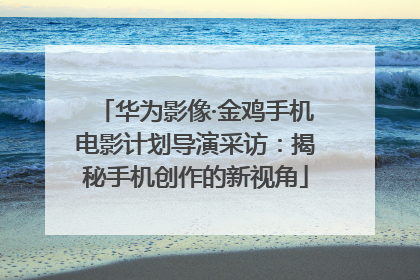 华为影像·金鸡手机电影计划导演采访：揭秘手机创作的新视角