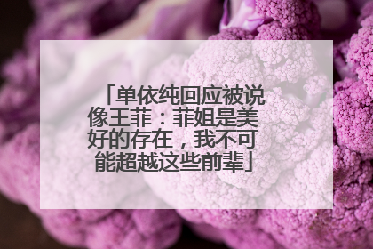 单依纯回应被说像王菲：菲姐是美好的存在，我不可能超越这些前辈