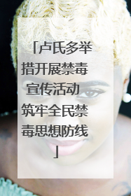 卢氏多举措开展禁毒宣传活动 筑牢全民禁毒思想防线