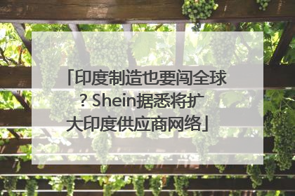 印度制造也要闯全球？Shein据悉将扩大印度供应商网络