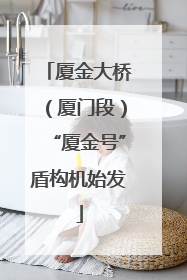 厦金大桥（厦门段）“厦金号”盾构机始发