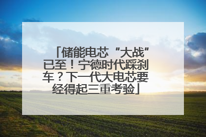 储能电芯“大战”已至！宁德时代踩刹车？下一代大电芯要经得起三重考验