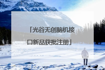 光谷无创脑机接口新品获批注册