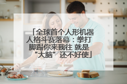 全球首个人形机器人格斗赛落幕：拳打脚踢你来我往 就是“大脑”还不好使