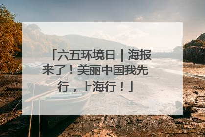 六五环境日｜海报来了！美丽中国我先行，上海行！
