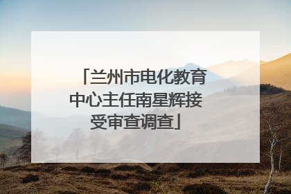 兰州市电化教育中心主任南星辉接受审查调查