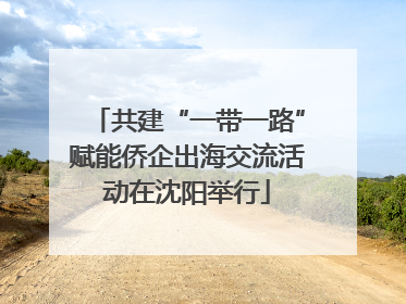 共建“一带一路”赋能侨企出海交流活动在沈阳举行