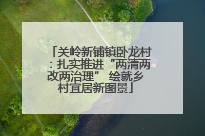 关岭新铺镇卧龙村：扎实推进“两清两改两治理” 绘就乡村宜居新图景