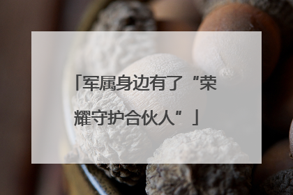 军属身边有了“荣耀守护合伙人”