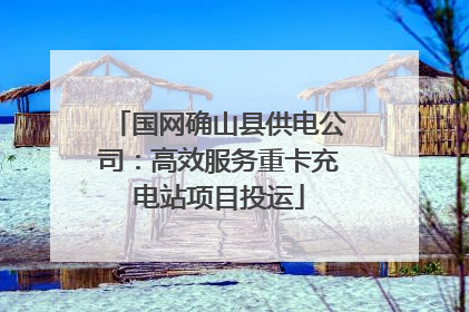 国网确山县供电公司：高效服务重卡充电站项目投运