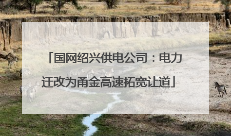 国网绍兴供电公司：电力迁改为甬金高速拓宽让道