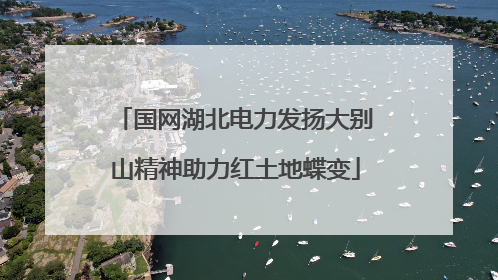 国网湖北电力发扬大别山精神助力红土地蝶变